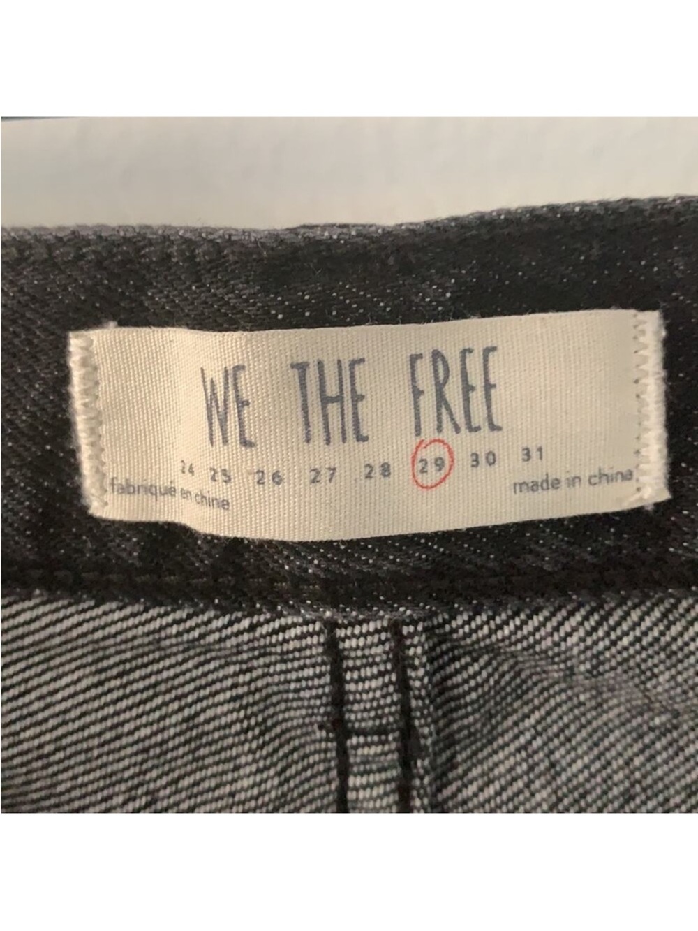 Free People We the free Women's Distressed Mini Denim Skirt Size 29 - Picture 7 of 9